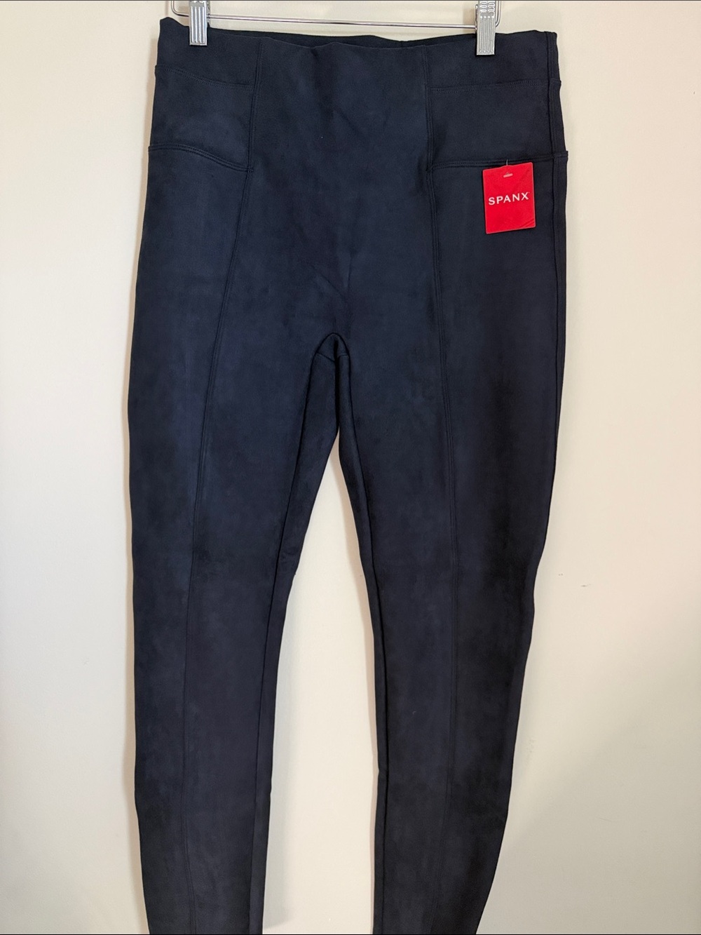 SPANX Navy Sculpting Suede Jeggings